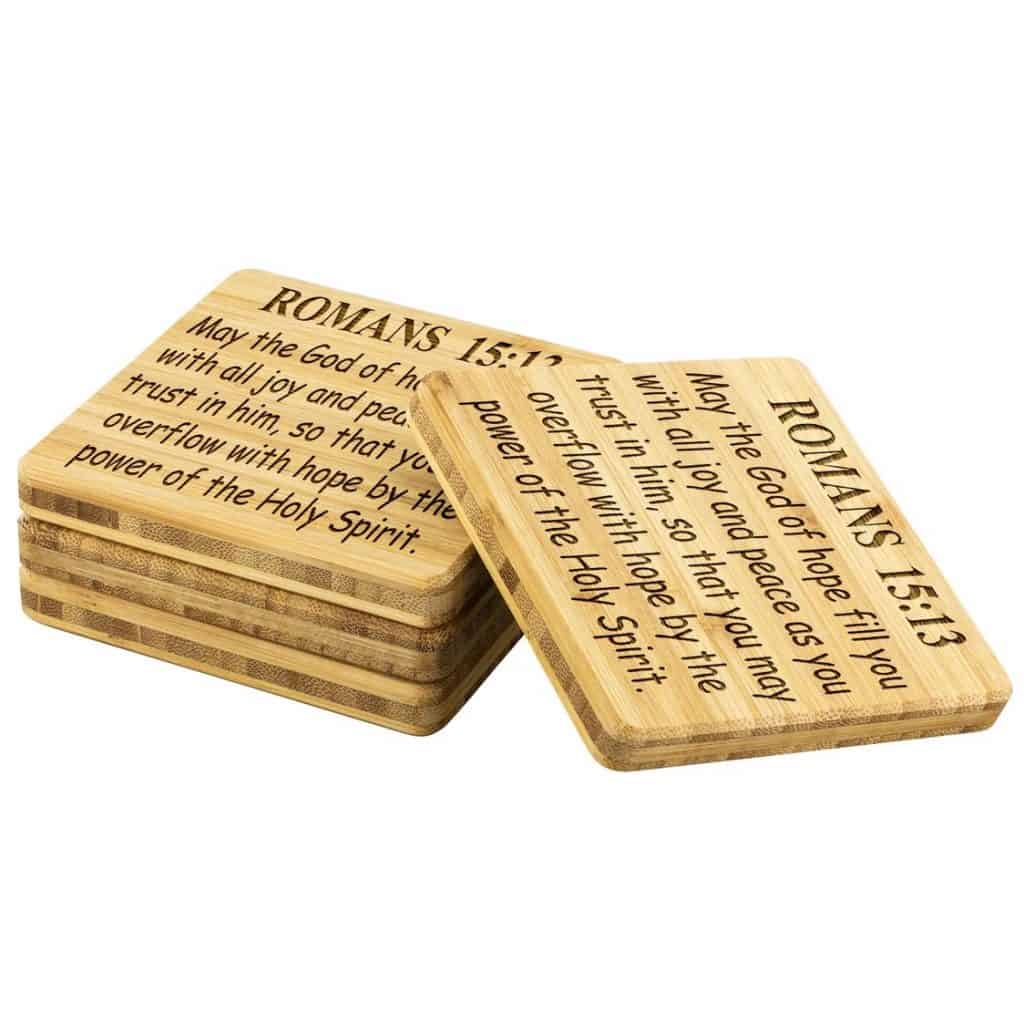 Christian Wood Coasters for Christian dad