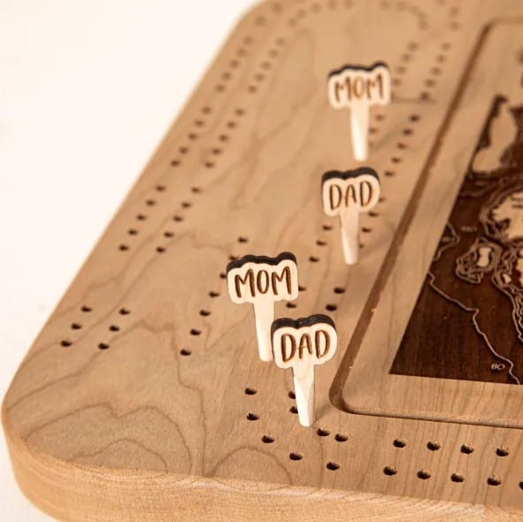 Custom Icon Cribbage Pegs gifts for impossible parents