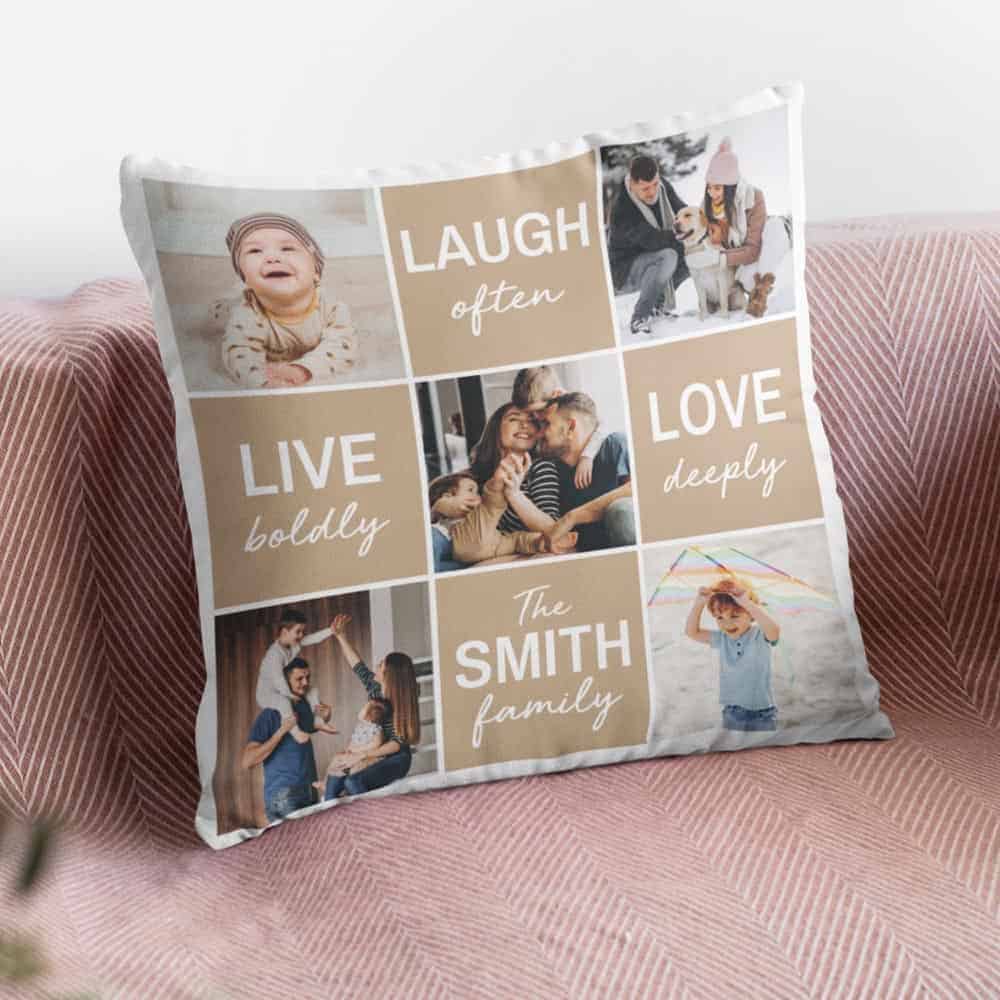 Personalized Family Photo Pillow fathers  day gifts from son