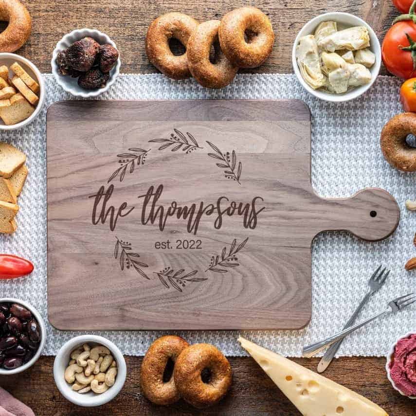 Personalized Cutting Board presents for dad from son