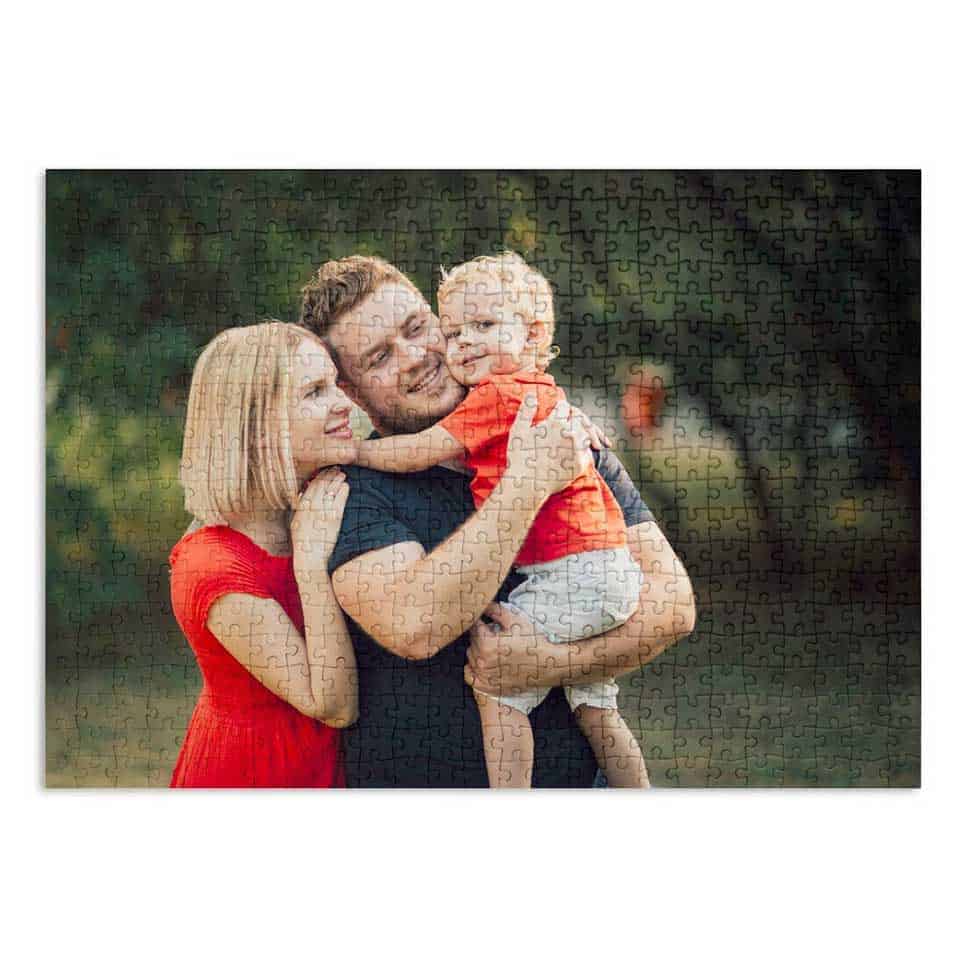 Personalized Fathers Day Gift Family Photo Puzzle 