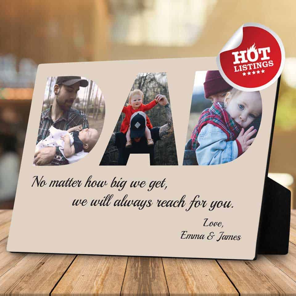 fathers day photo gifts: Desktop Photo Plaque