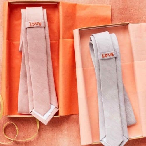 DIY Father's Day gift: Embroidered “Secret Message” Necktie