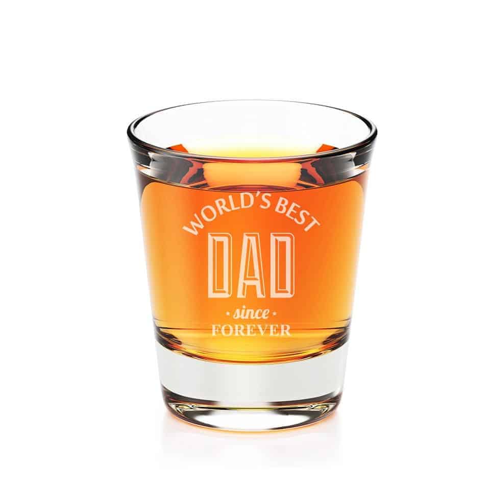 World's Best Dad Since Forever Short Glass - Custom Father's Day Gift