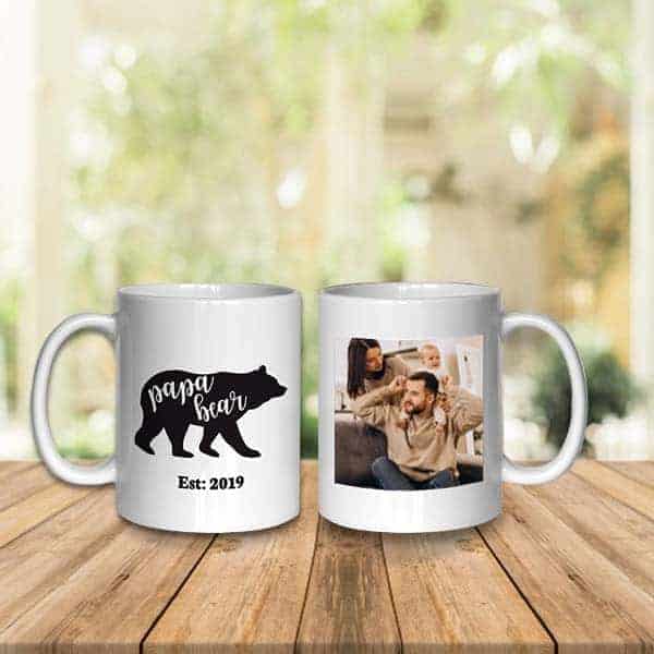 papa fathers day gifts: Papa Bear Coffee Mug