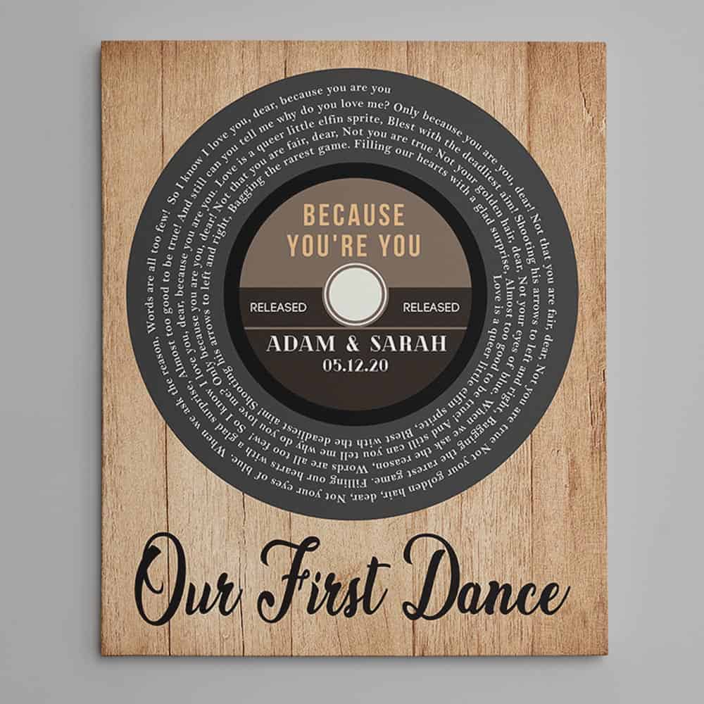 Our First Dance Song Lyrics Canvas