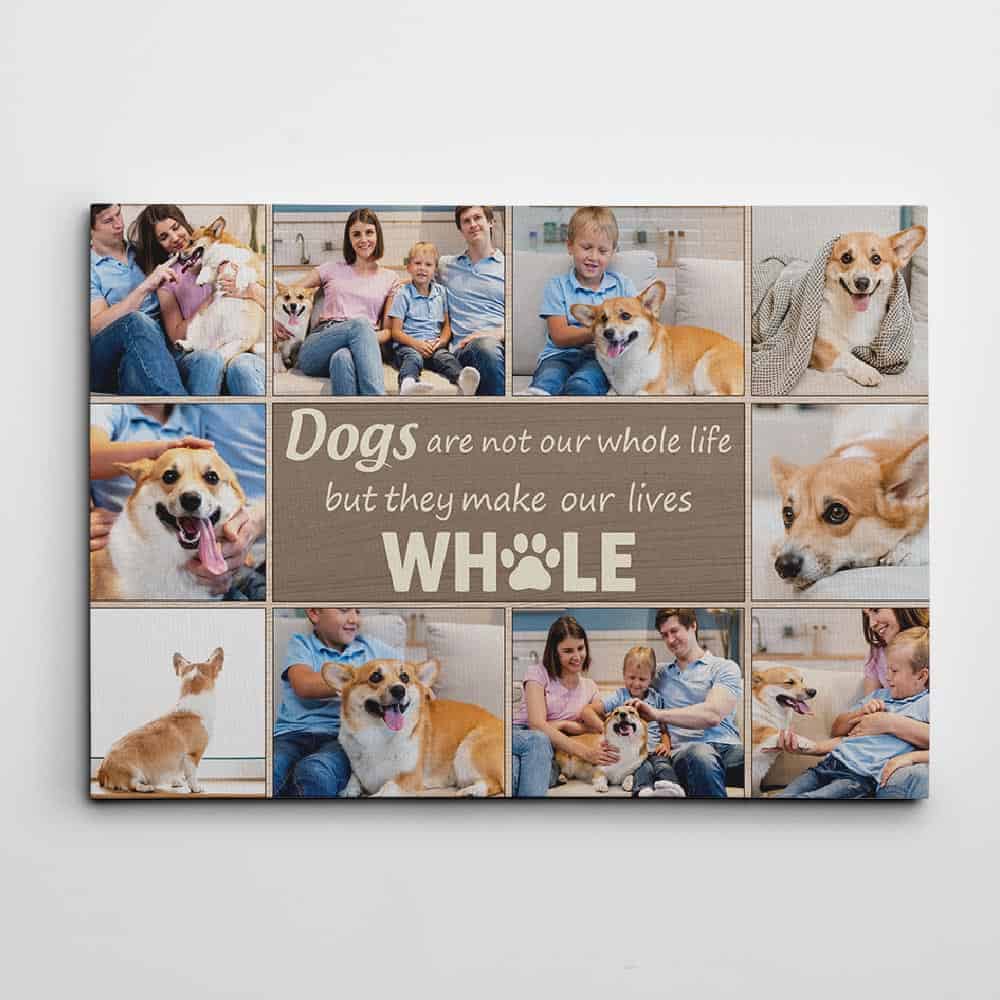 Sentimental Canvas Print for Your Dad and His Dog