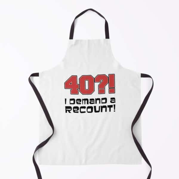 gag gifts for women: 40th birthday apron
