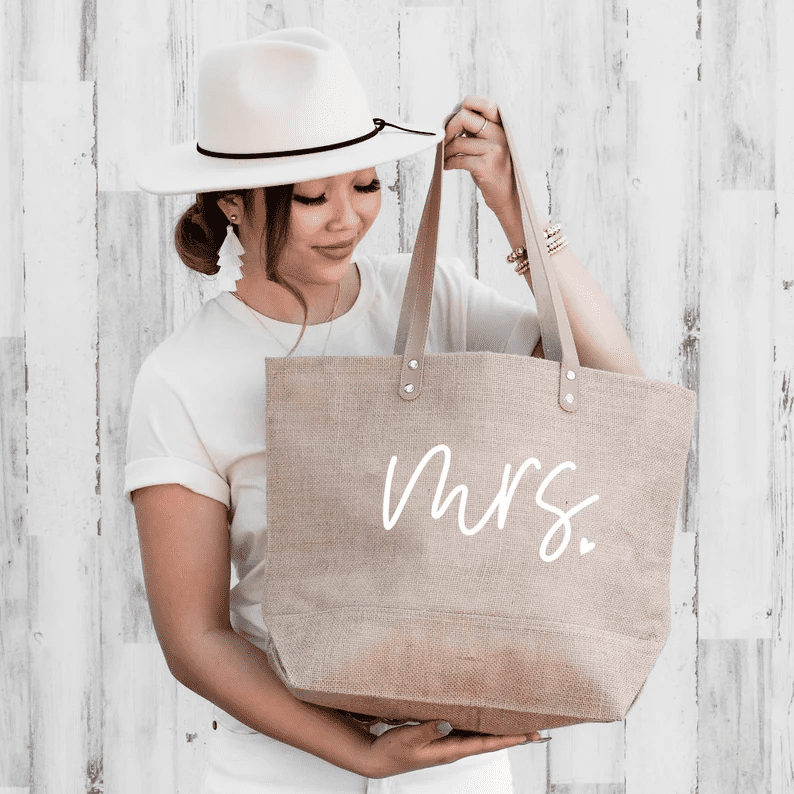 special wedding gifts for your sister: Honeymoon Tote Bag