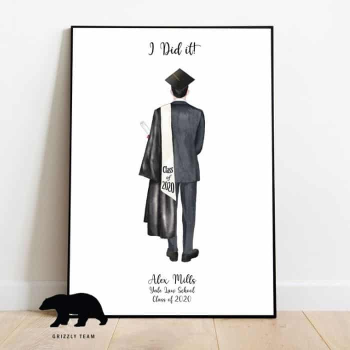 graduation gift for him: A Personalized Graduation Print