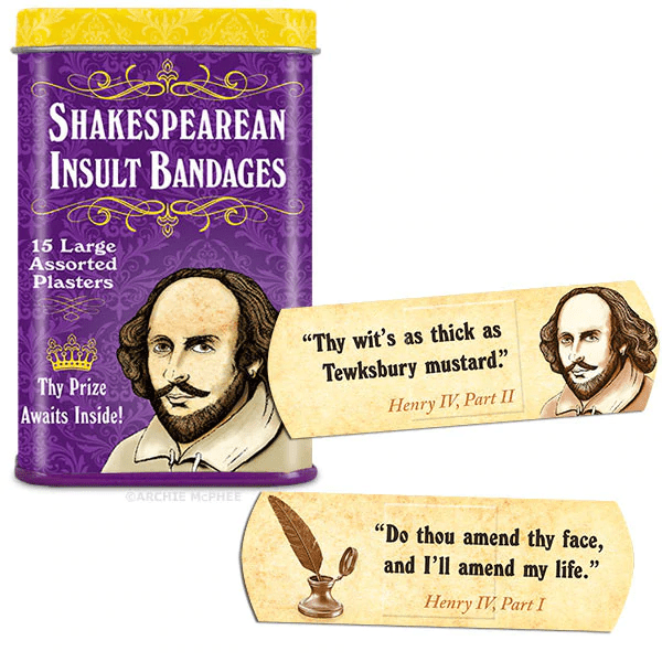 cheap gag gifts: Shakespearean Insult Bandages