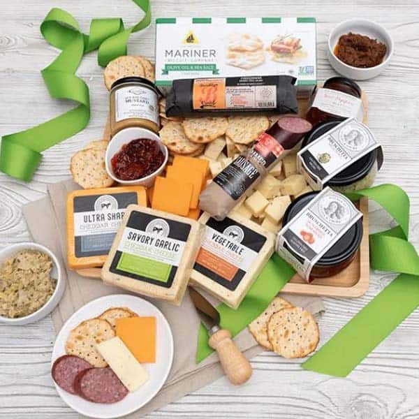 anniversary gift basket ideas for couples: Artisan Meat & Cheese Platter