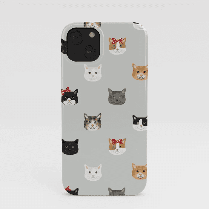 cat gifts: Cat Heads iPhone Case