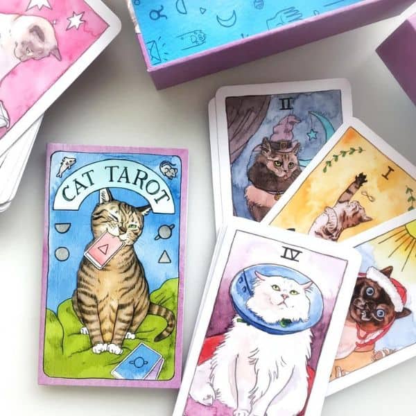 cat themed gifts: Cat Tarot