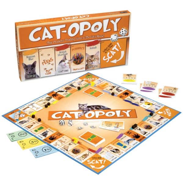 cat gifts for cat lovers: Cat-opoly Board Game