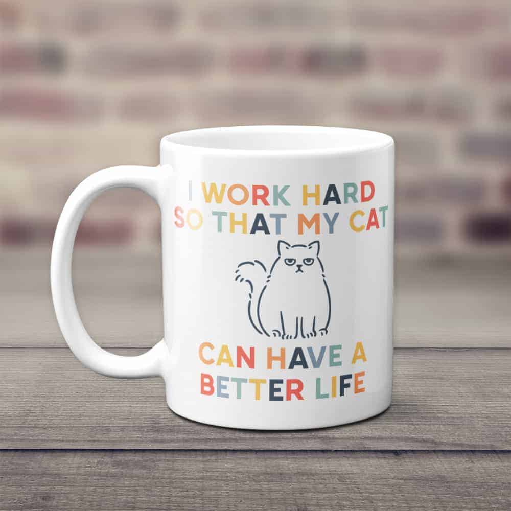 gifts for cat owners: a Funny Cat Mug