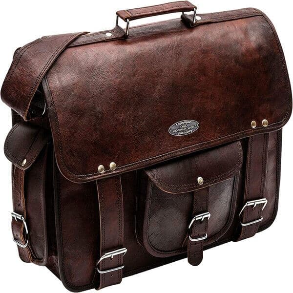 40th birthday gifts for men: Leather Messenger Bags