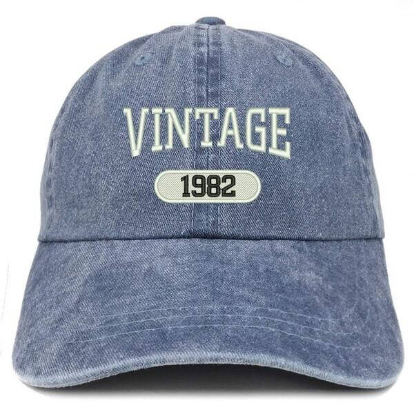 40th birthday gifts for men: “Vintage 1982” Cotton Cap