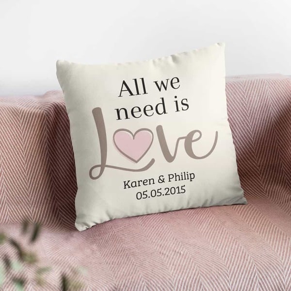 All We Need Is Love Custom Pillow