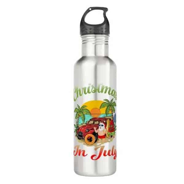 presents for christmas in july: Christmas in July Stainless Steel Water Bottle