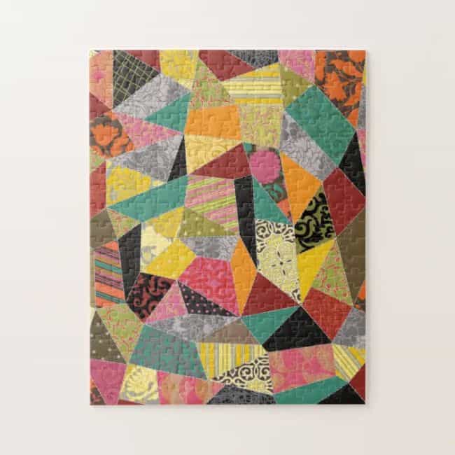gifts for quilters who have everything: Quilt Patchwork Pattern Jigsaw Puzzle