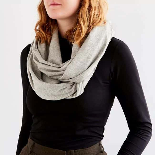 Best Travel Gifts for Women - Convertible Travel Pillow Infinity Scarf