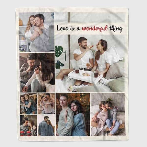 9 month anniversary present ideas: Love Is A Wonderful Thing Blanket