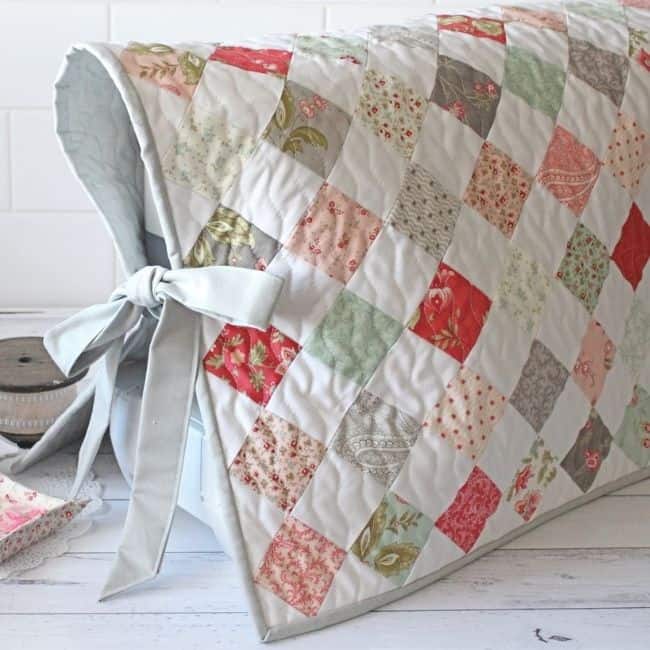 Homemade Quilted Sewing Machine Cover
