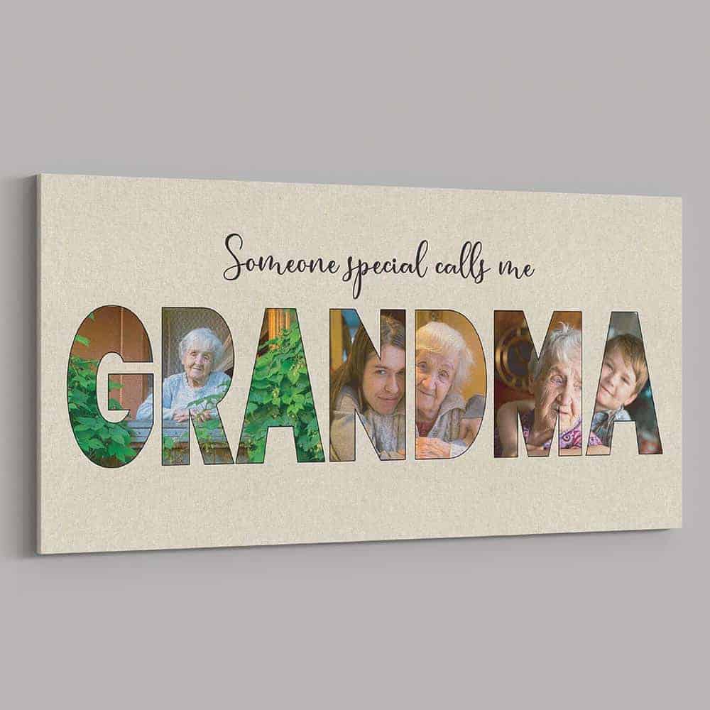 christmas in july gift exchange ideas: Someone Special Calls Me Grandma Photo Canvas