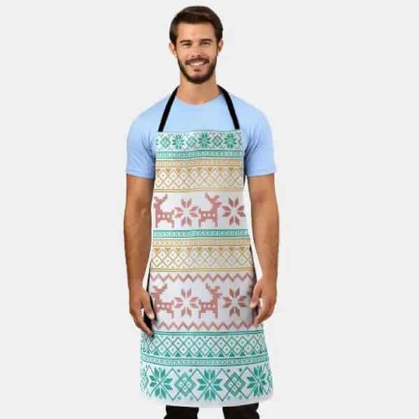 christmas in july presents: Ugly Sweater knit modern chic Apron