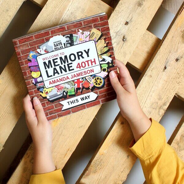 40th birthday gifts for men: "40th Birthday" Memory Book