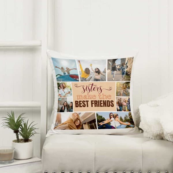 30th birthday gift for her : Sisters Make the Best Friends Pillow