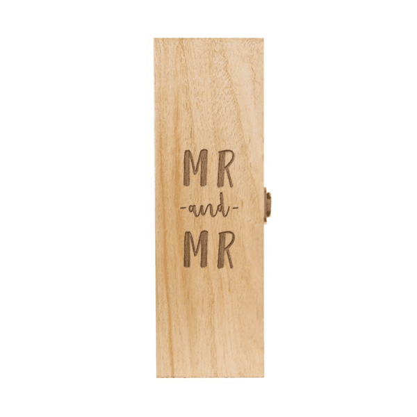 Engraved"Mr and Mr" Wine Box