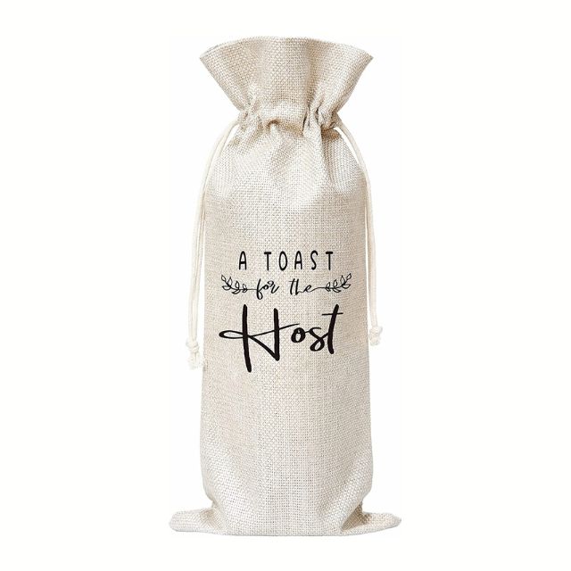 A Toast for the Host Wine Bag - baby shower hostess gifts