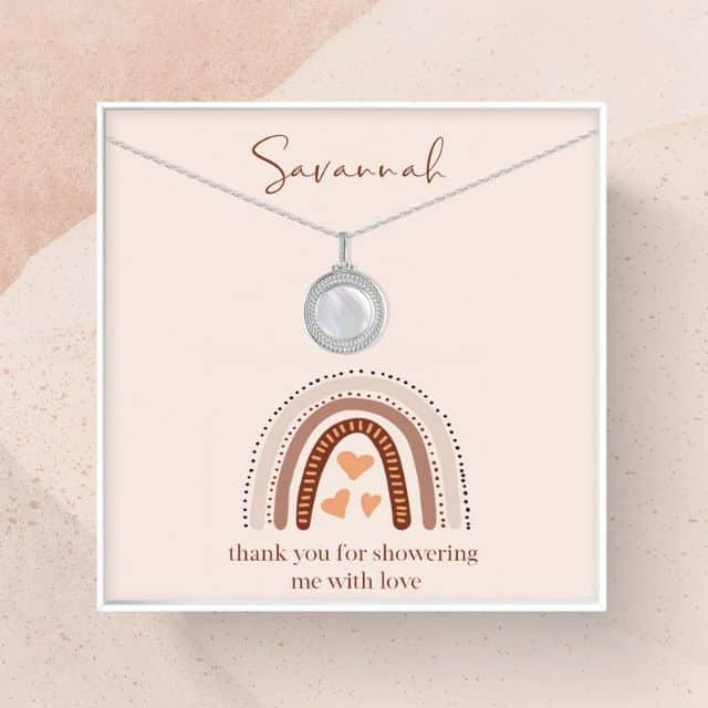 Baby Shower Hostess Thank You Necklace