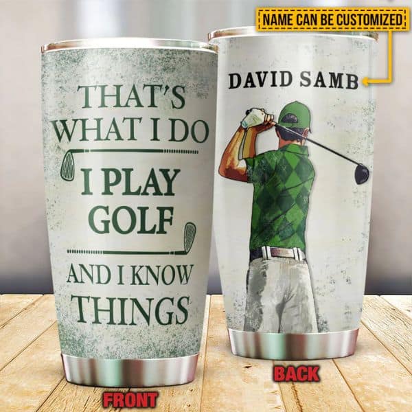 Customized Golf Tumbler - personalized golf gift