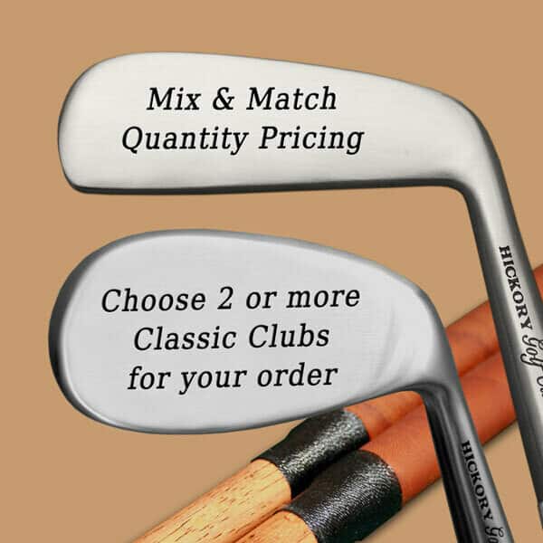 Engraved Classic Hickory Niblick Club - gifts for golfers
