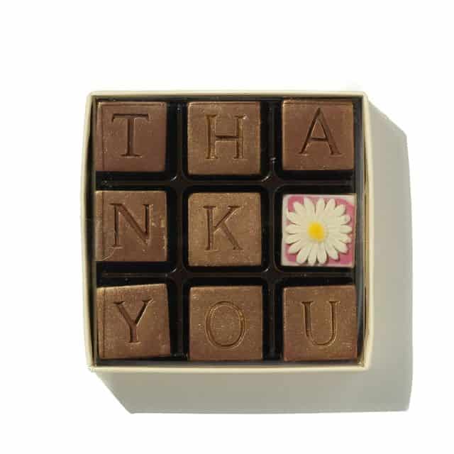 baby shower thank you gifts - Thank You Chocolate Box