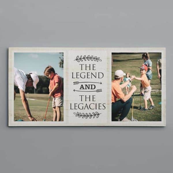 The Legend and the Legacies Photo Canvas Print - best gifts for golfers