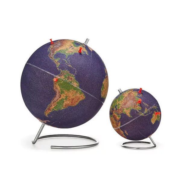 Meaningful gifts for in-laws: World Traveler's Cork Globe