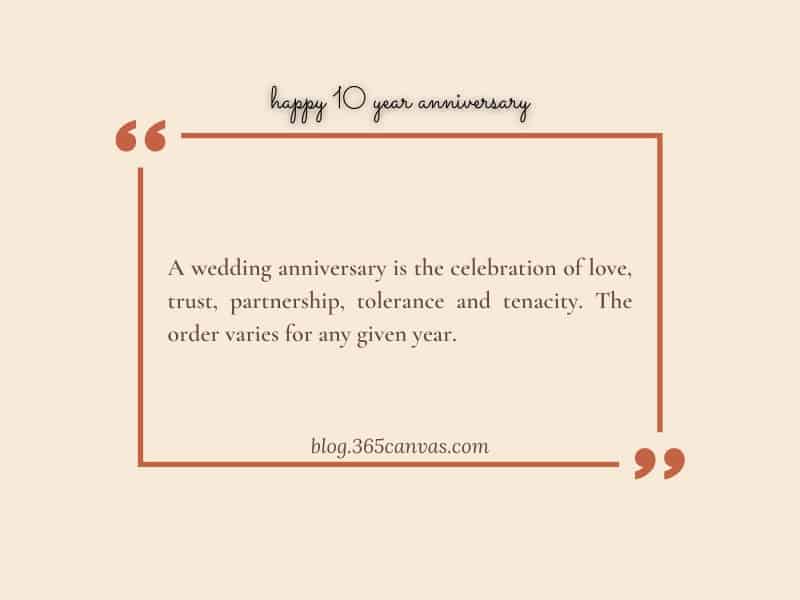 10 year marriage anniversary quotes