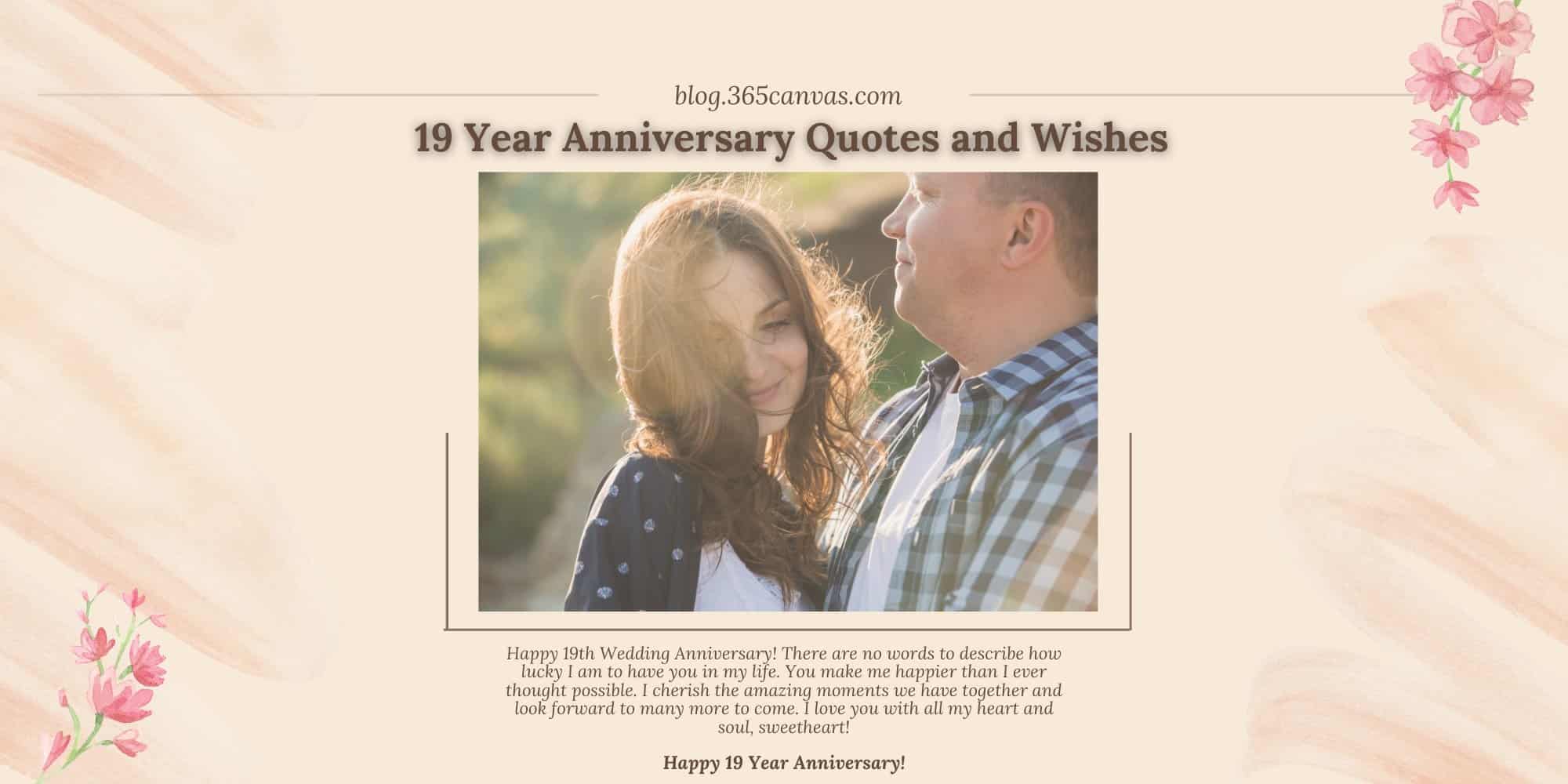 50+ Heartfelt 19th Year Bronze Anniversary Quotes, Wishes and Messages