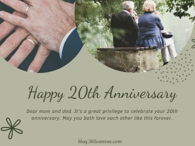 30+ Blessed 20th Years Wedding Anniversary Quotes, Wishes