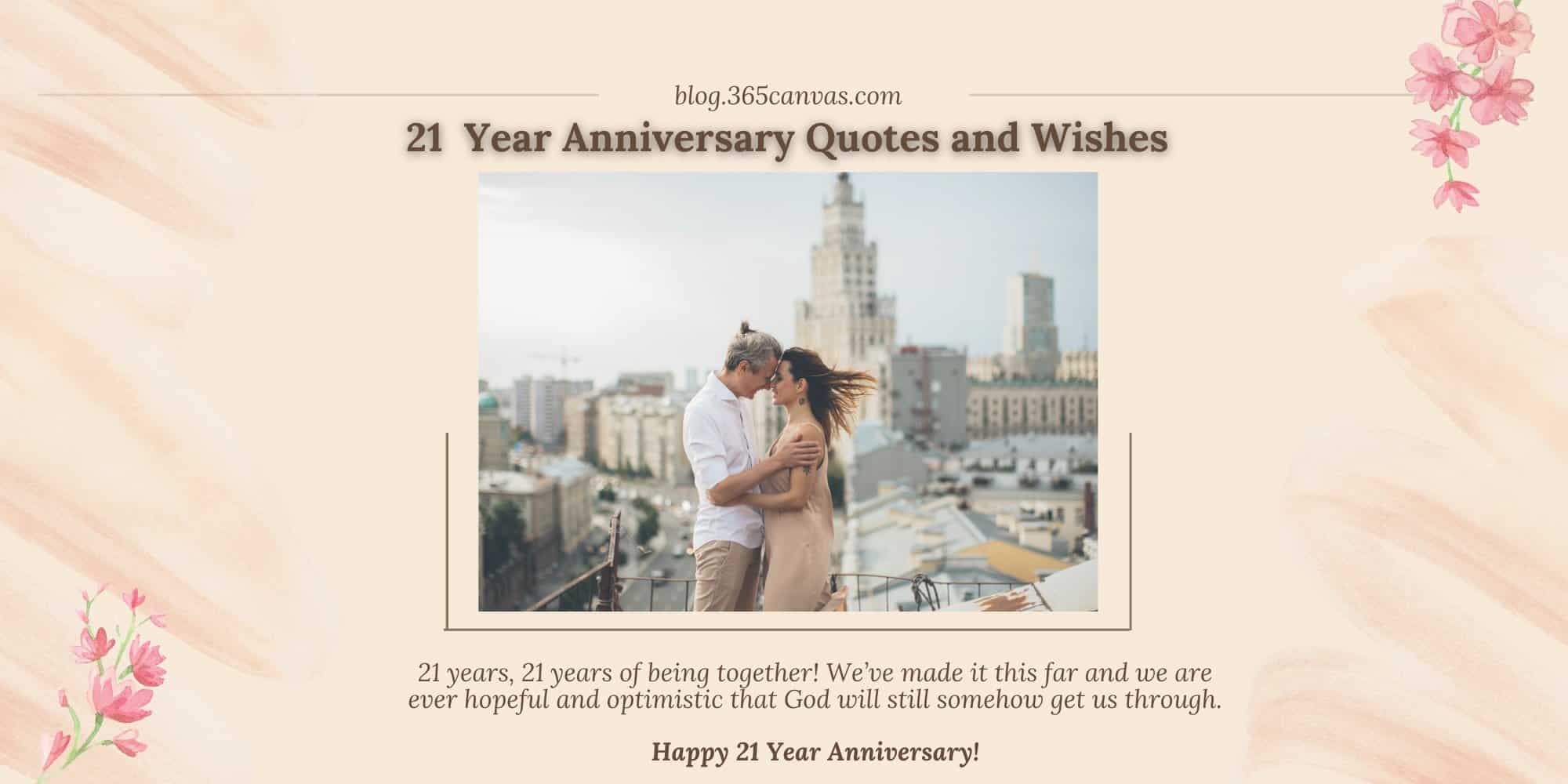 30+ Happy 21st Year Brass Wedding Anniversary Quotes, Wishes, Messages