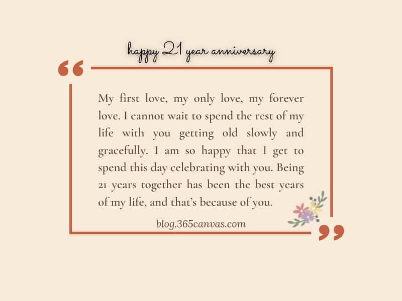 21st anniversary quotes