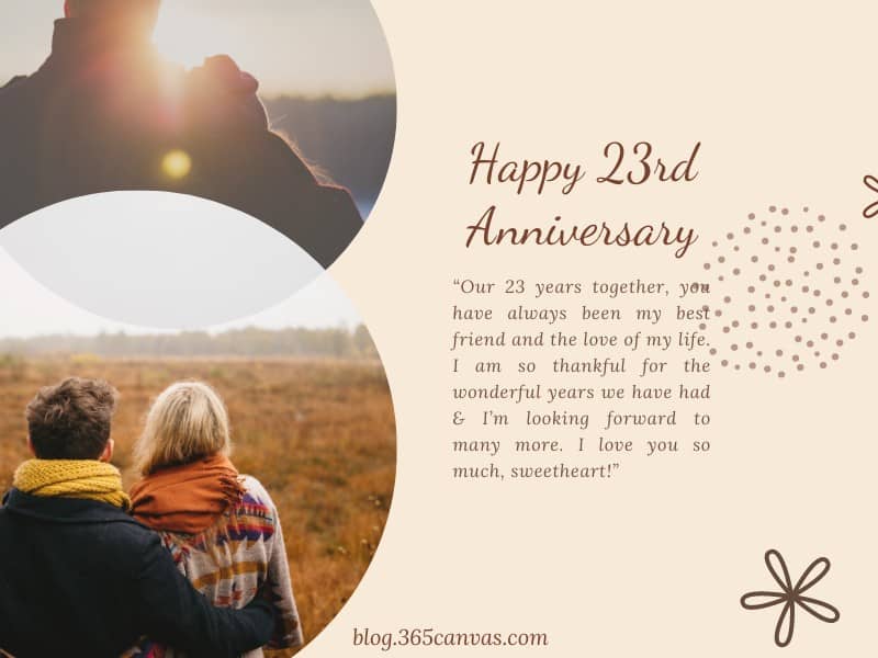 23rd wedding anniversary quotes