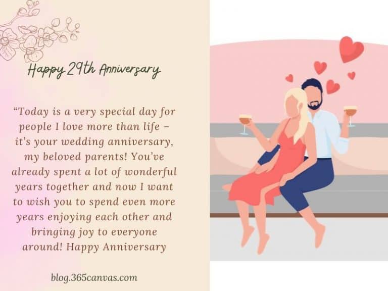 32+ Sweetest 29th Year Wedding Anniversary Quotes, Wishes