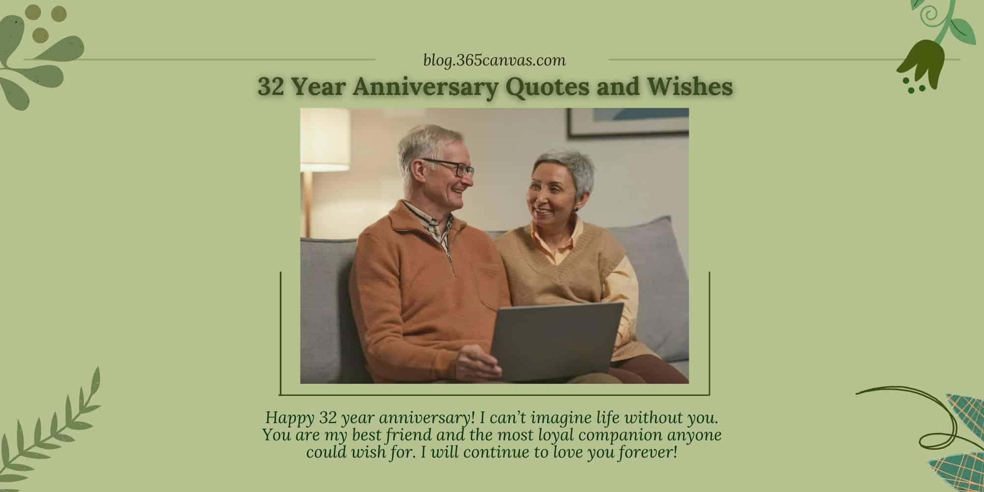 50+ Heartwarming 32nd Year Bronze Wedding Anniversary Quotes, Wishes