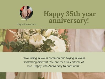 50+ Sweetest 35th Year Wedding Anniversary Quotes and Wishes