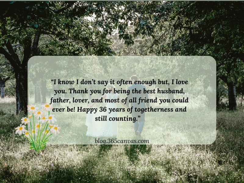 36th Anniversary Quotes for Wife